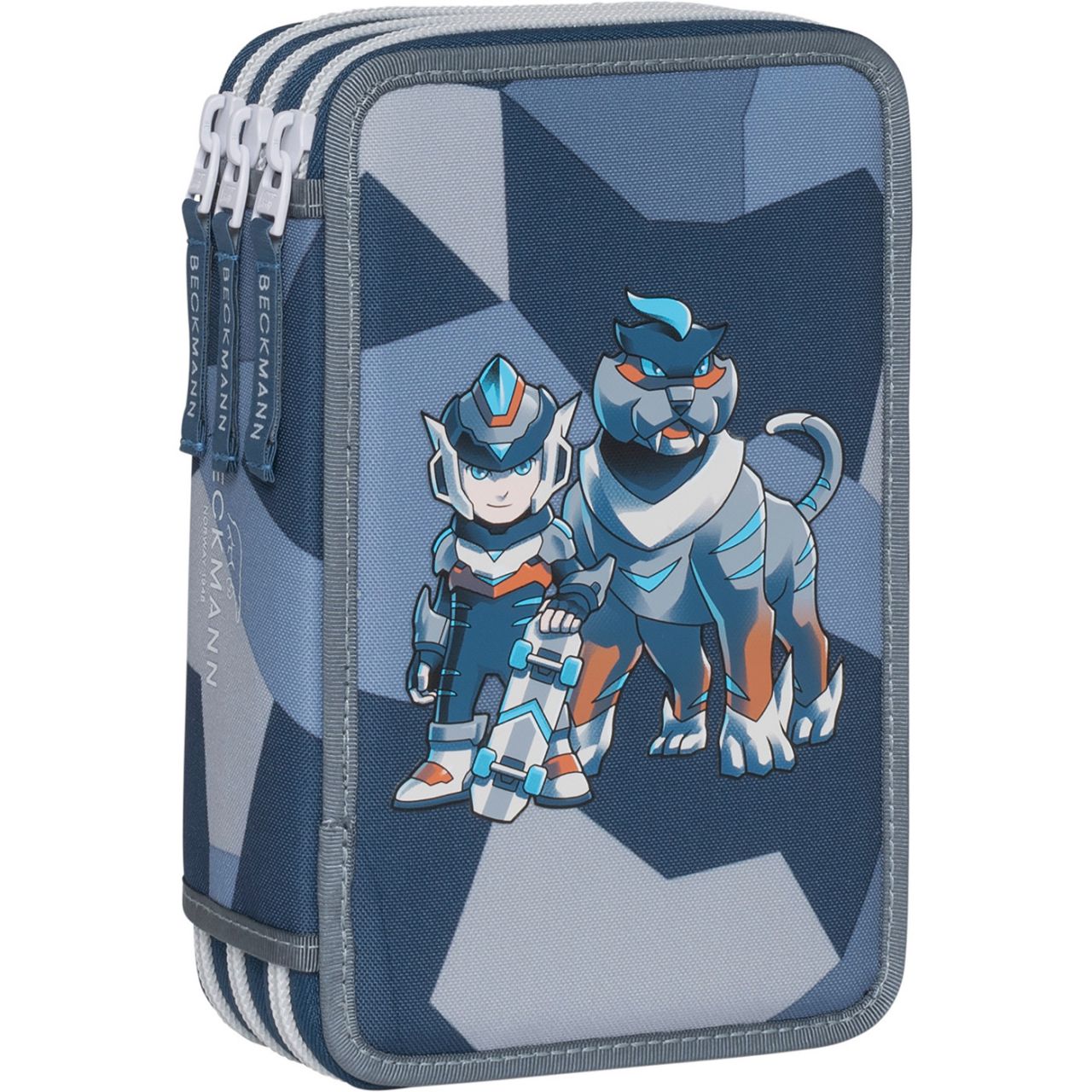 Beckmann 3-Fächrige Federmappe Tiger Race 113157a