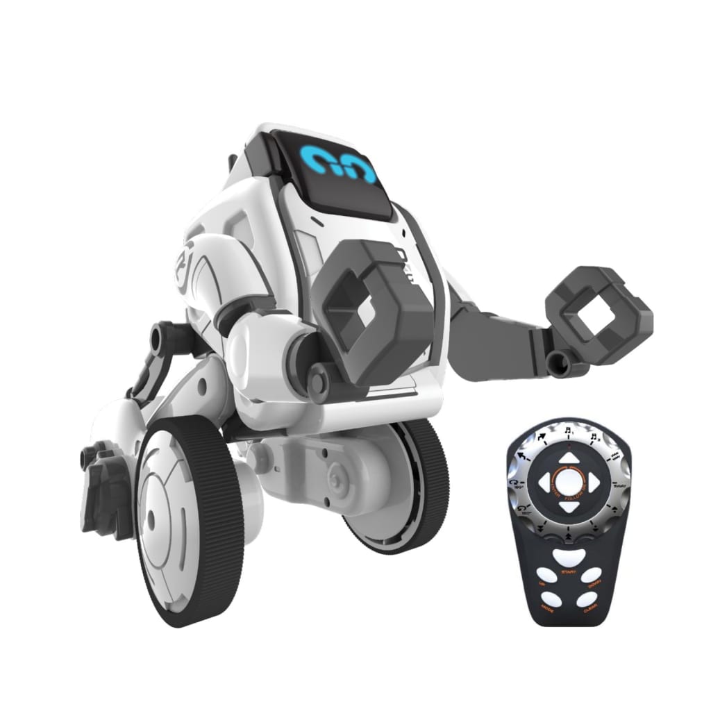 1pc Cartoon Kunststoff Weiß Roboter Schütteln Kopf Figur Auto