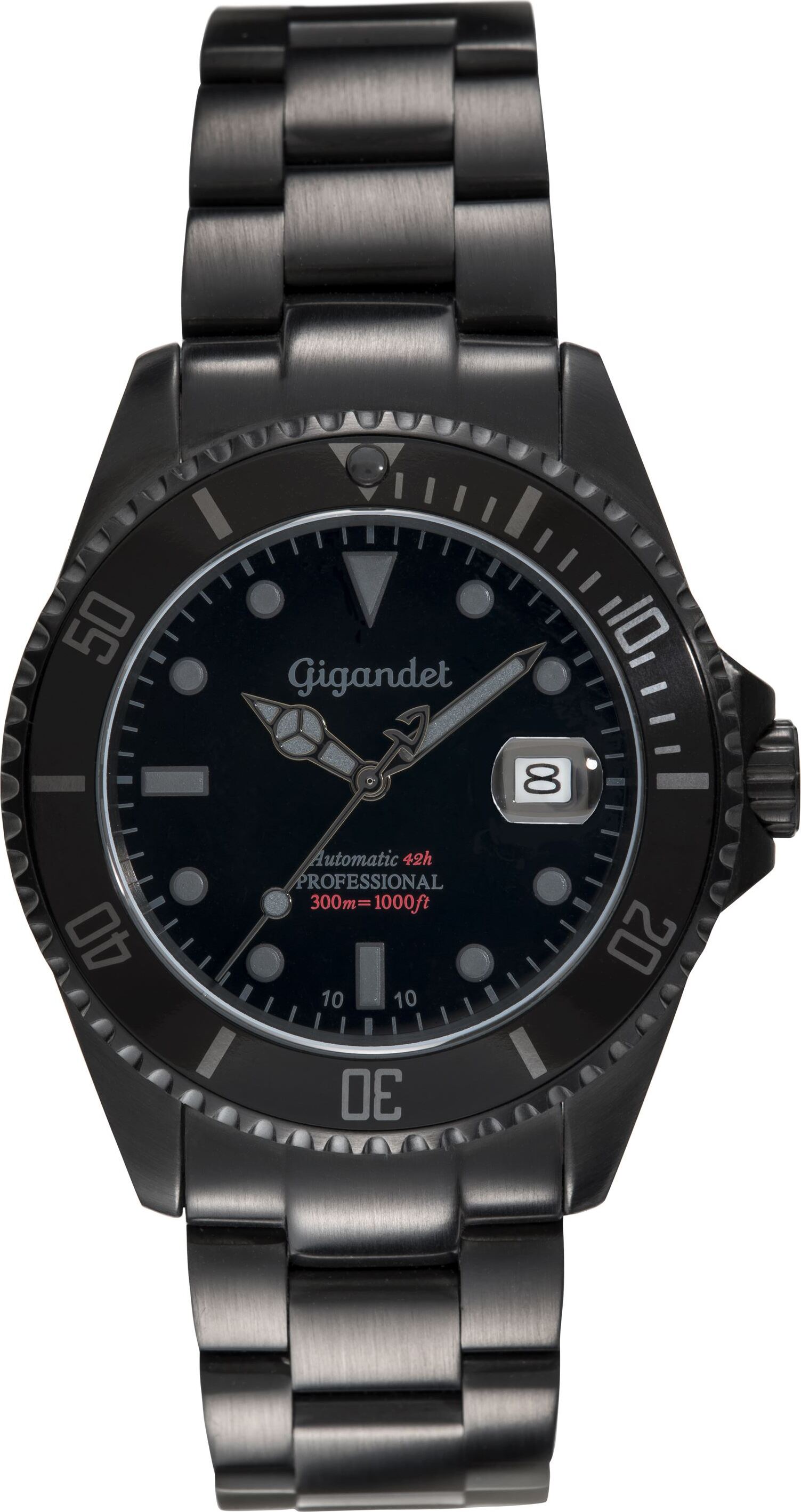 Gigandet Automatikuhr Edelstahl Schwarz Sea Ground - G2-010
