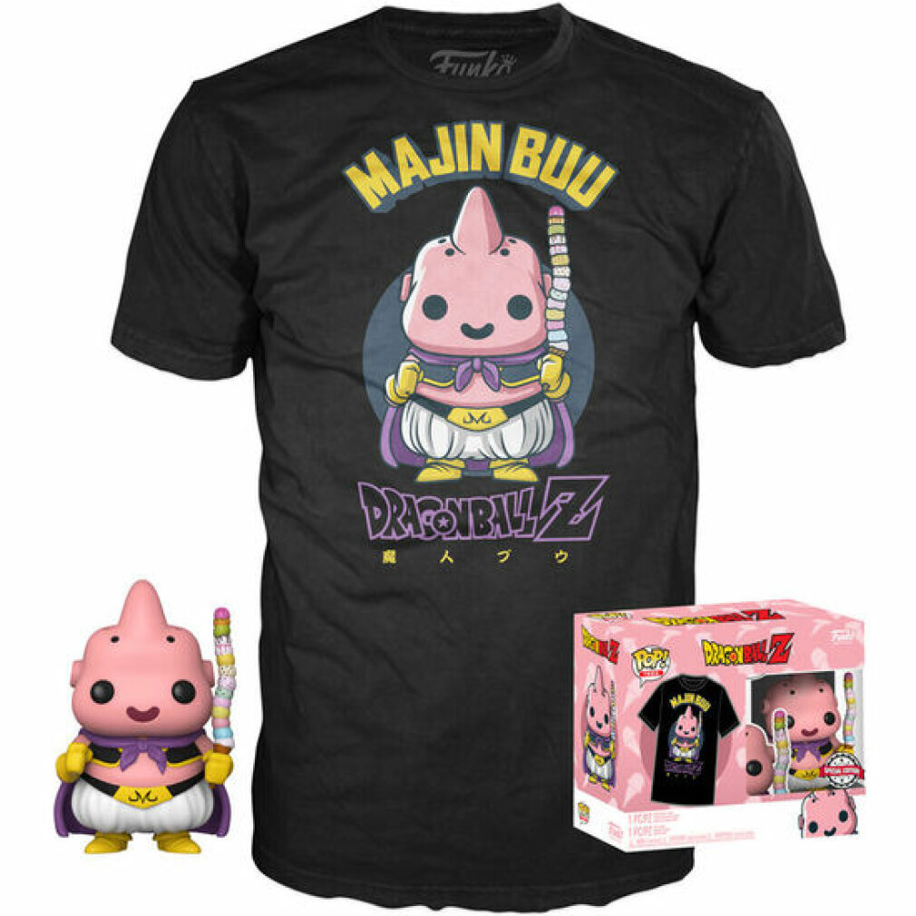 Funko Pop! Dragon Ball Z - Ekskluzywna figurka Majin Buu z zestawem T-shirtów