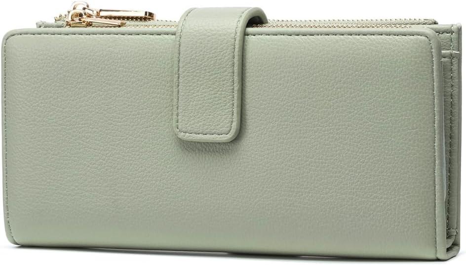 Frentree Damen Geldbörse mit RFID Schutz, 16 Kartenfächer, Ausweisfach, Münzfach, Scheinfächer & Handyfach, Viel Platz, Elegantes Portemonnaie