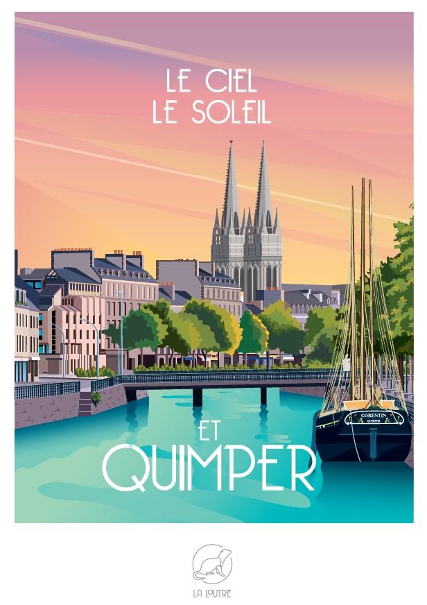 La Loutre puzzels La Loutre Le Ciel Le Soleil et QUIMPER - 1,000 pieces 33635
