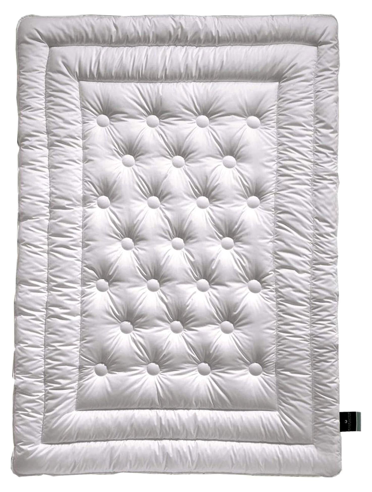 Markenlos Bettdecke Meisterklasse – ca. 135 x 200 cm – leichte Sommerdecke aus Schafschurwolle
