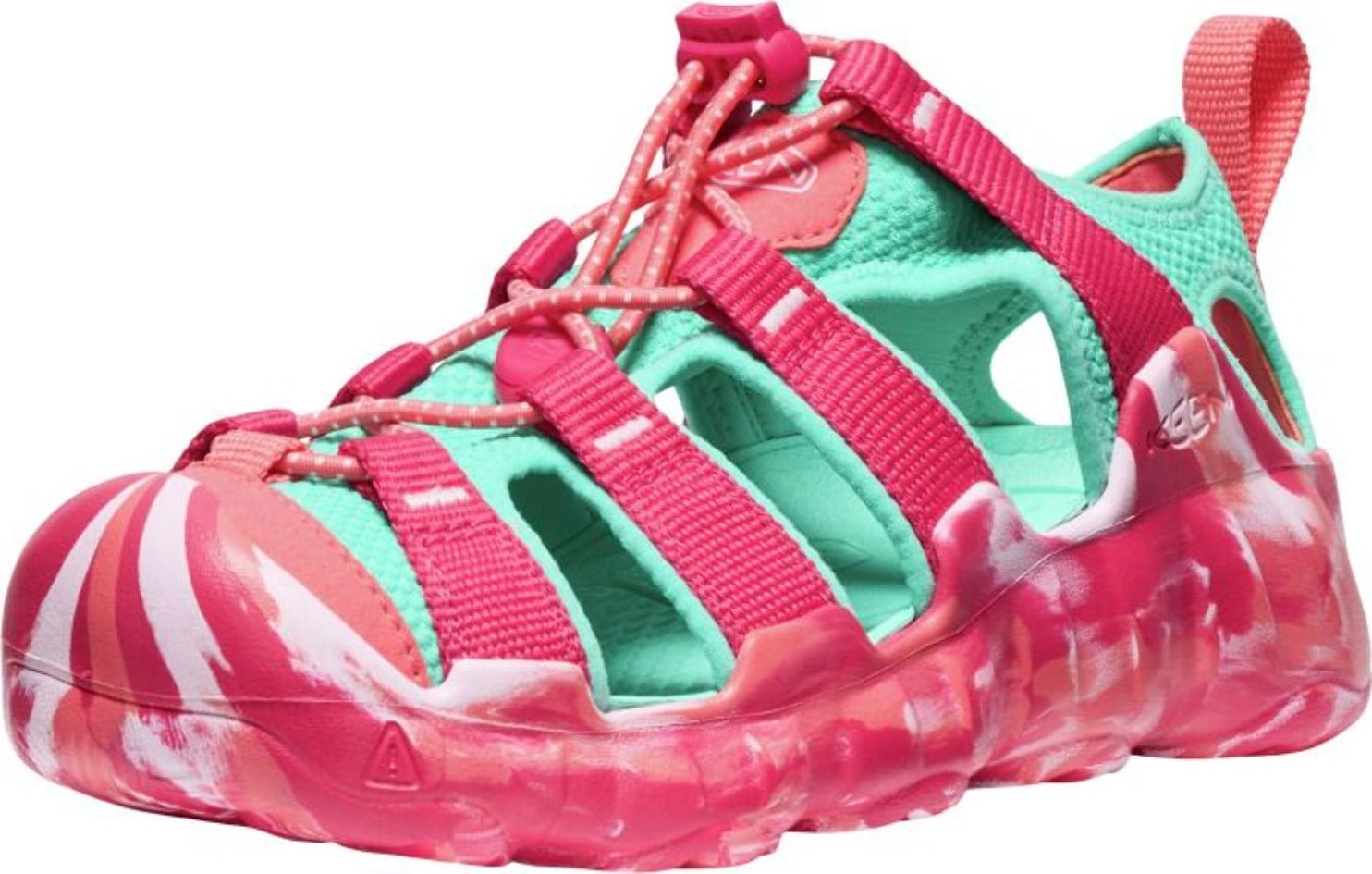 Kinderschuhe keen jr hyperport h2 himbeere/pool blau rosa 30 K1030832 RED_30