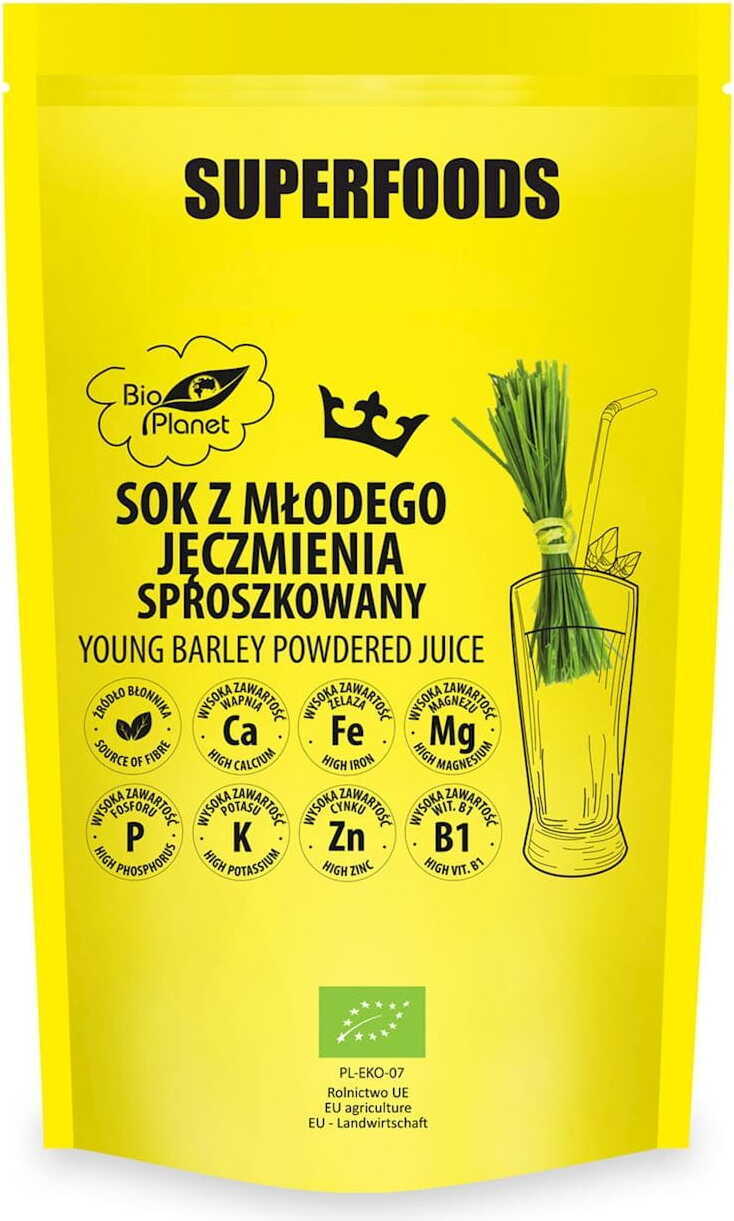 BIO PLANET - SERIA SUPERFOODS -Junggerstensaftpulver 150 g – PLANET SUPERFOODS