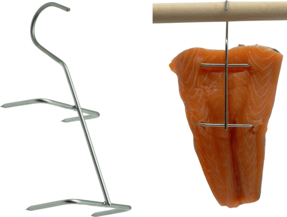 Alcofermbrew Haken zum Räuchern von Fisch 14cm x 5 - Räucherhaken, Räucherfischhaken, Fleischhaken, Metzgerhaken