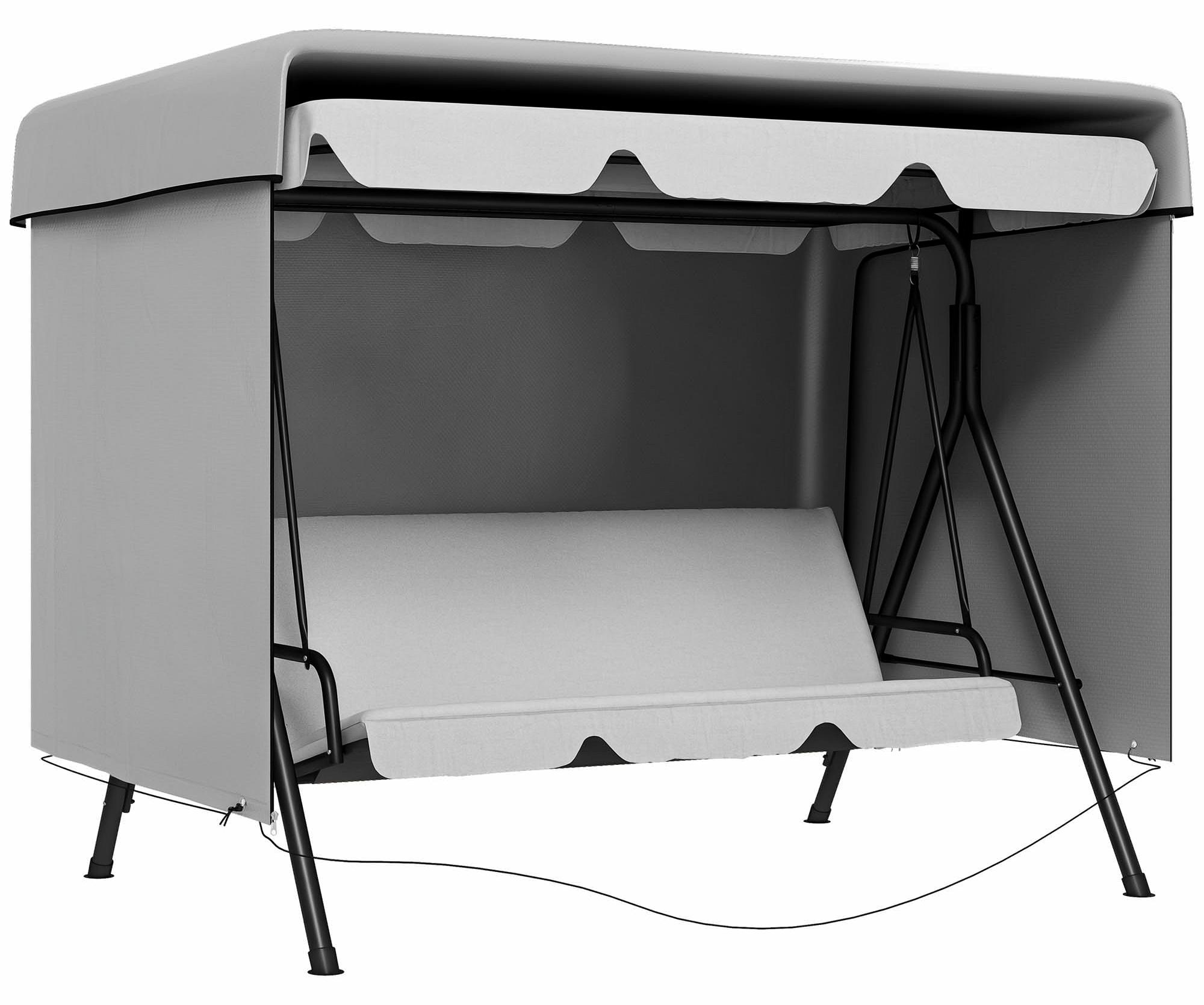 Avylet Gartenm?belabdeckung Abdeckung Schutzh¹lle f¹r Outdoor-M?bel. 215 cm x 155 cm x 150 cm. Grau