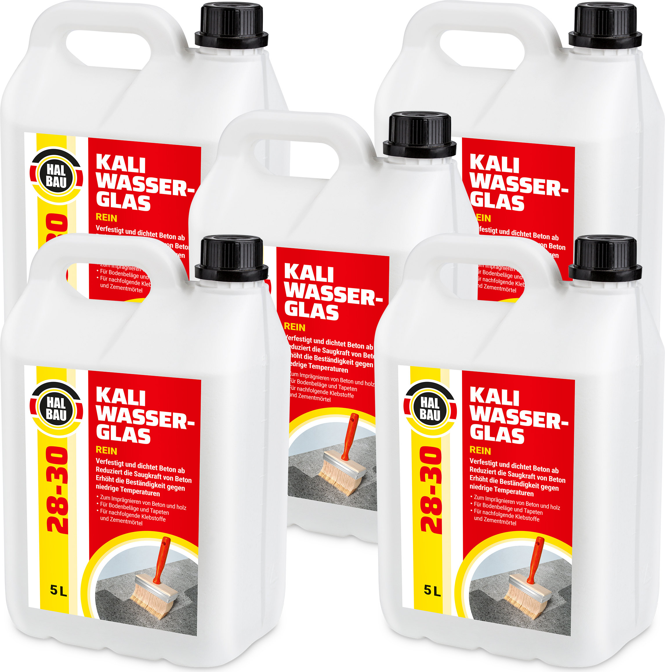 Hangato GmbH Kaliwasserglas HB28-30 Grundierung Konservierung Betonimprägnierung Holzschutz 25L HB28-30_25L