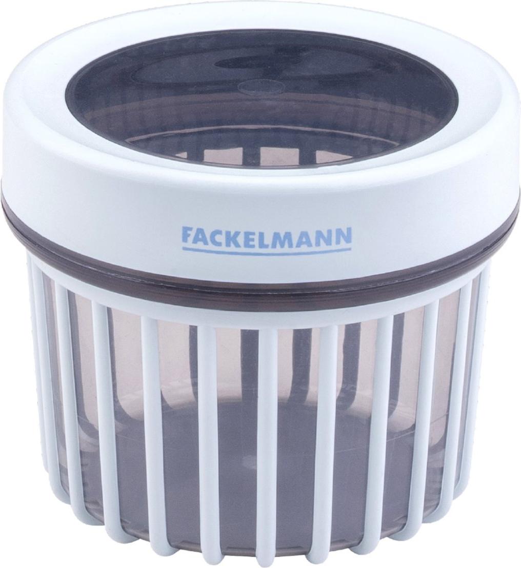 Fackelmann Be The Move 500 ml Vorratsdose gerillt Transparent & Hellblau, Ideal für Küchenorganisation, Robust & Spülmaschinengeeignet 26939