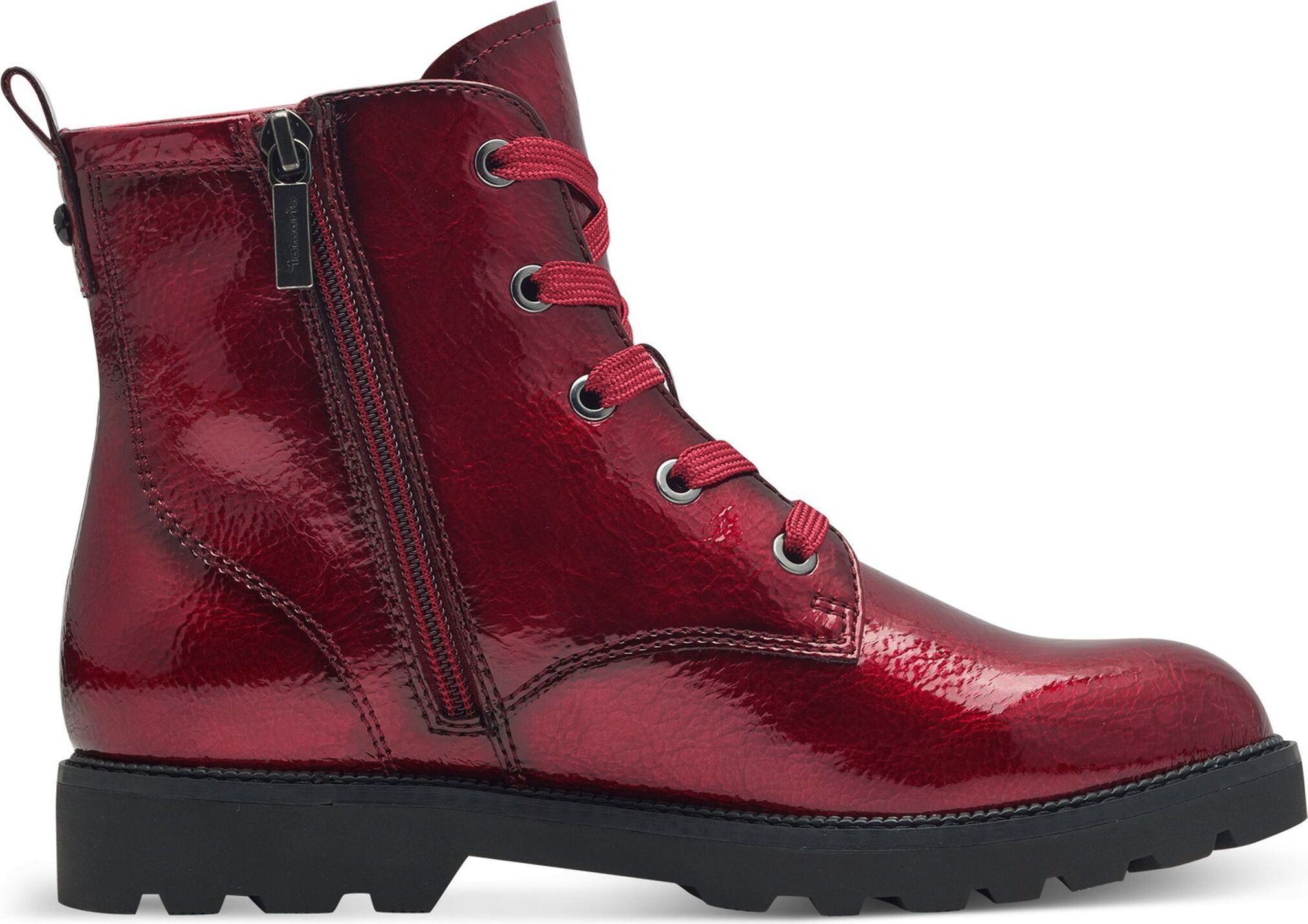 Trendbereich Tamaris Stiefelette Rot Leder Tamaris Damen