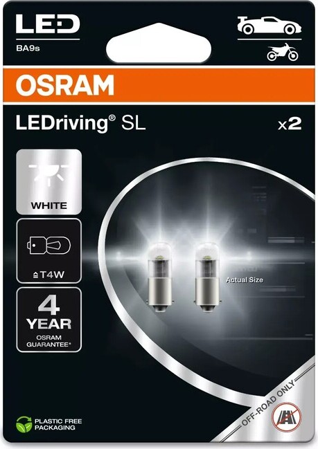 OSRAM Retrofit LEDriving T4W Glhlampen 12V 0,8W 3893DWP-2BL