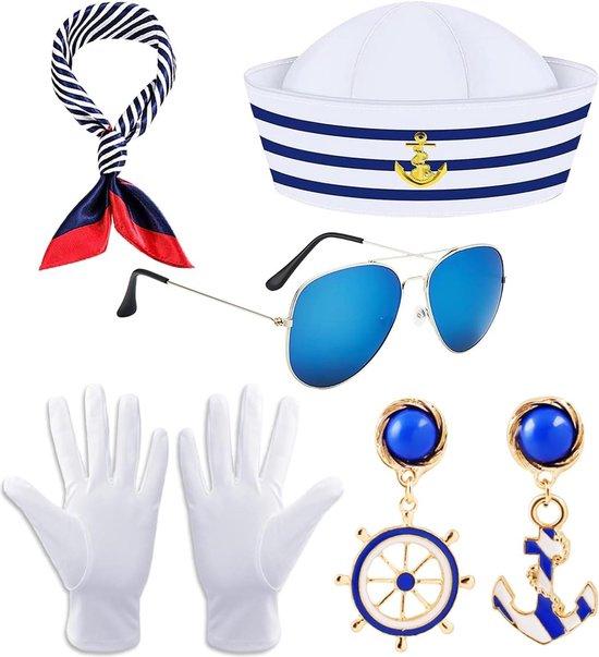 OEM 7-teiliges Matrosenpak Damen Kapitän Matrosenanzug Set Marine Thema Outfit 2026