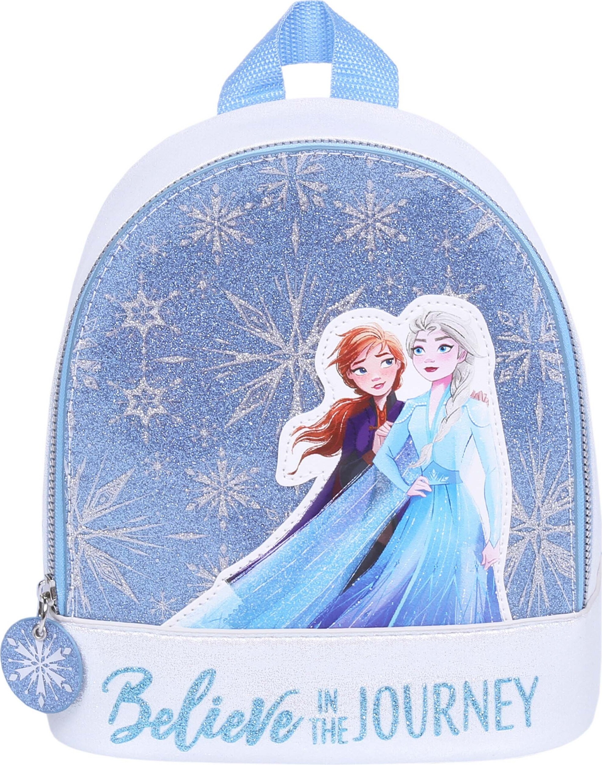 sarcia.eu Kleiner, hellblau-silberfarbener, schimmernder Rucksack Die Eiskönigin Frozen 2548801