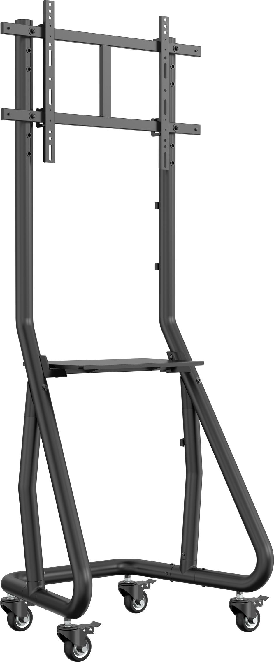 Equip 37"-80" Hochleistungs-TV-Wagen, 94 cm (37"), 2,03 m (80"), 200 x 200 mm, 600 x 400 mm, Aluminium, Kunststoff, Edelstahl, Schwarz 650608