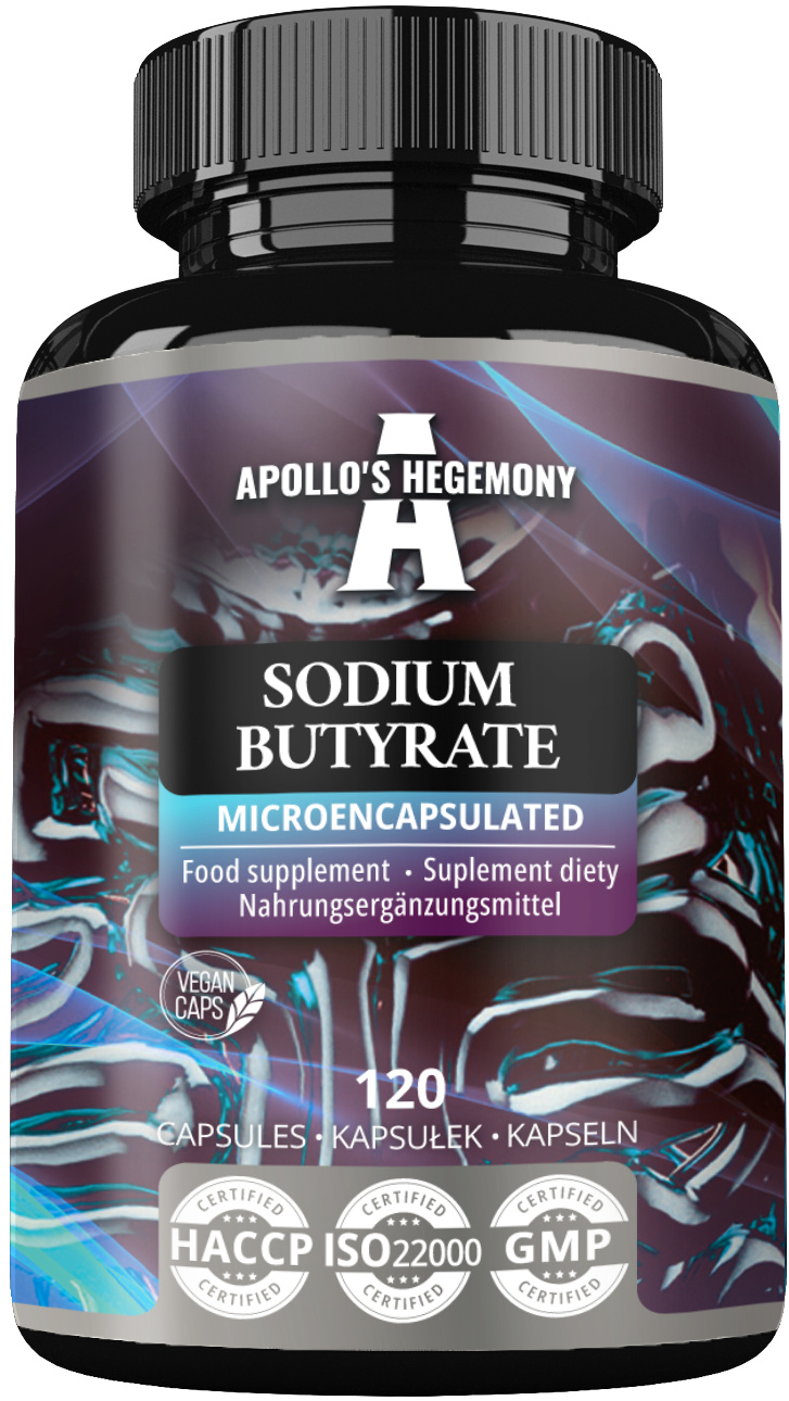 Apollo's Hegemony Sodium Butyrate Hochdosiert 580 mg - 120 Vegane Kapseln APO-00329