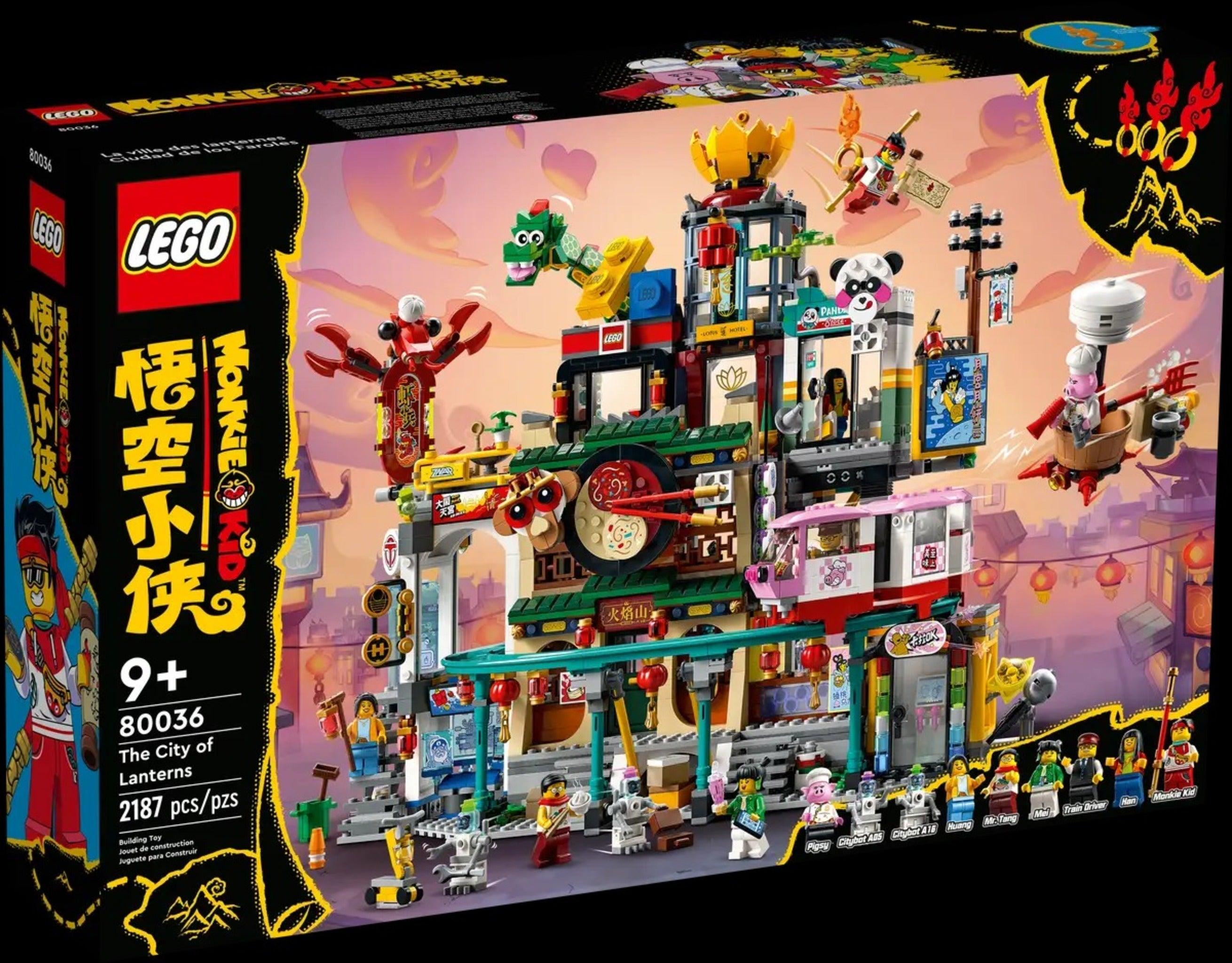 LEGO Monkie Kid The City of Lanterns, Stavebnica, 9 rok / roky, Plast, 2187 kusov, 3,11 kg