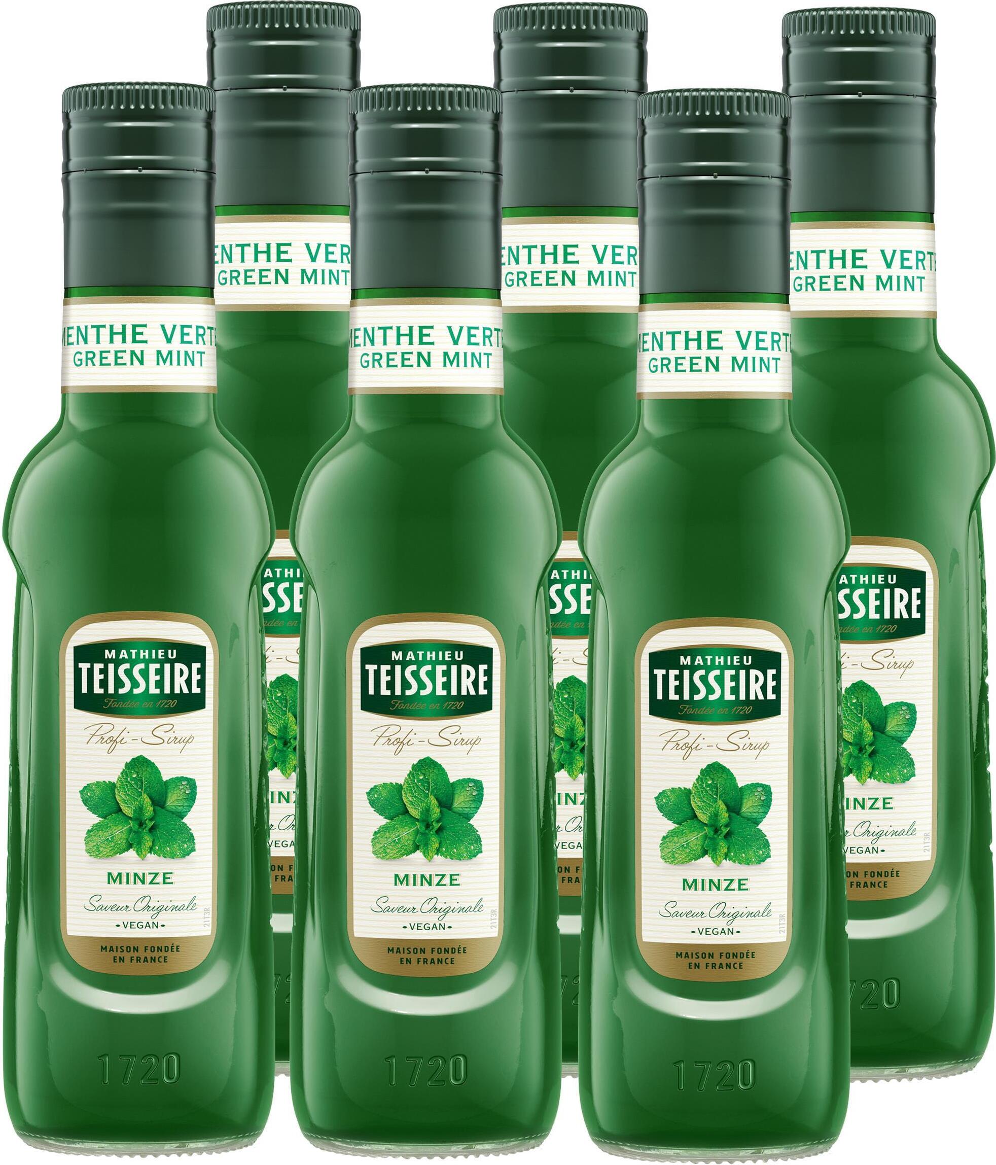 Mathieu Teisseire Getränke-Sirup Pfefferminz 0,25L (6er Pack) 79418
