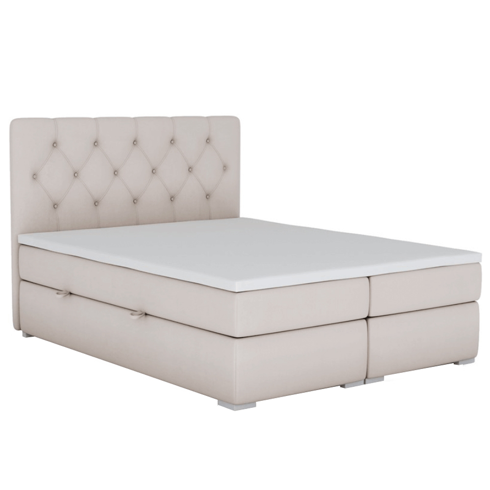 MOB, Manželská posteľ Boxspring 180 cm - Elaine (s matracmi)