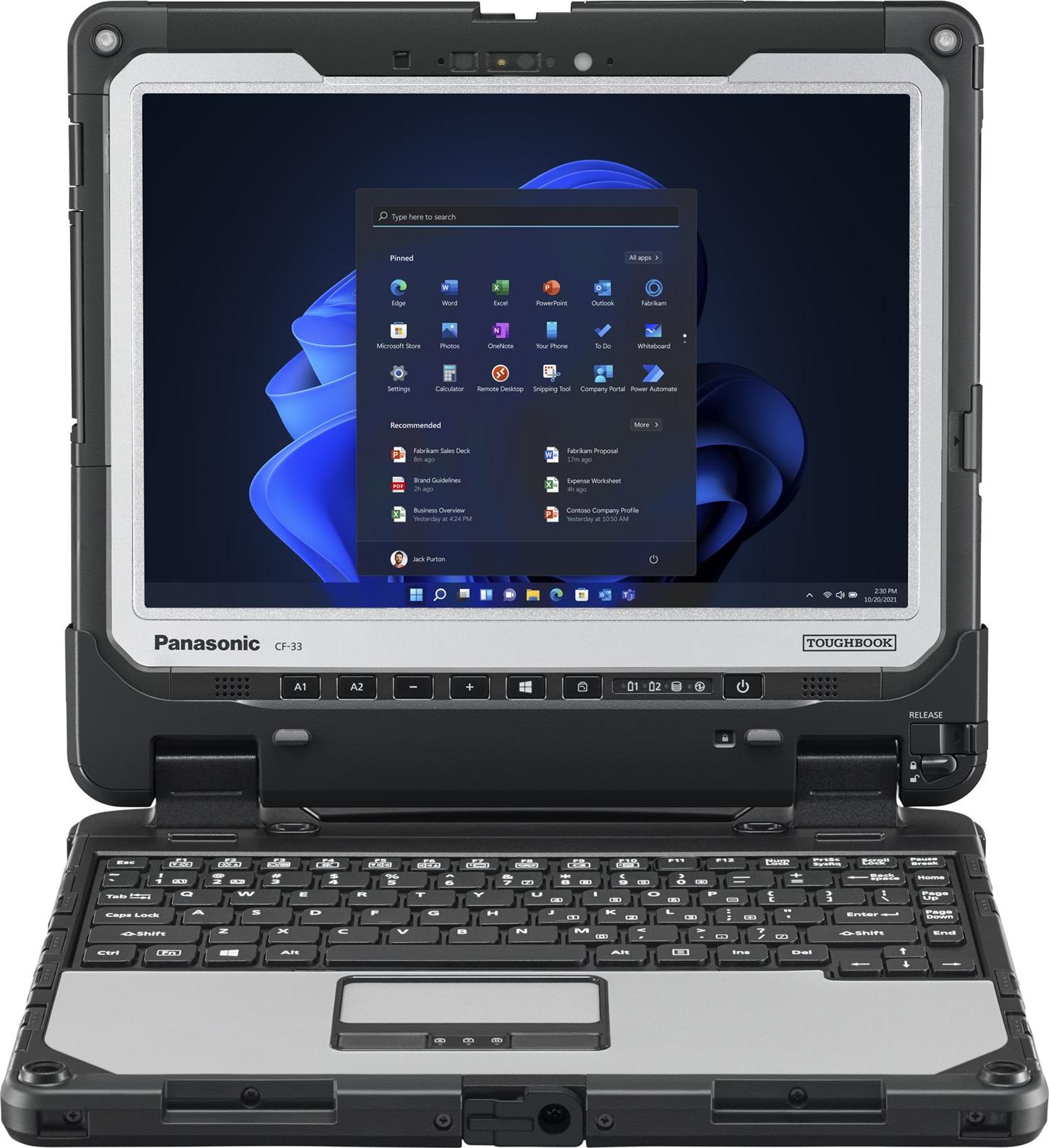 Panasonic TOUGHBOOK 33 MK3 30.5cm 12'' USB USB-C Ethernet SSD Win. 11 Pro - Tablet - Core i5