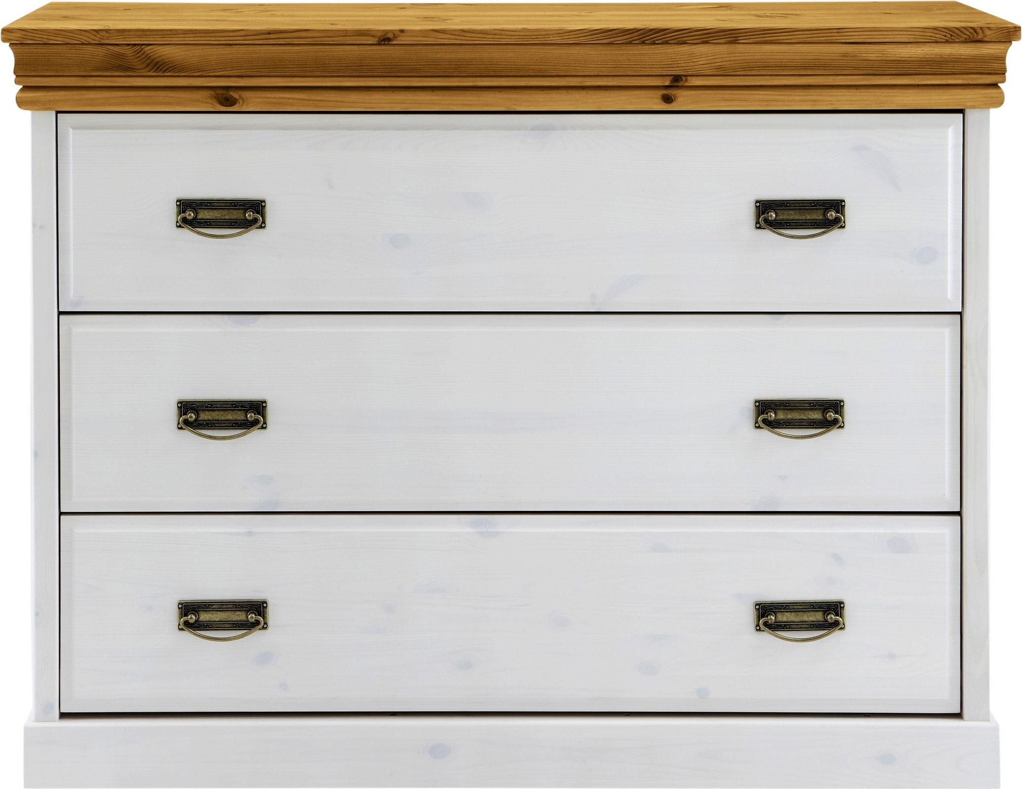 Lebenswert Kommode >SZ-0132< in weiß - 107x84x41 (BxHxT) 590240