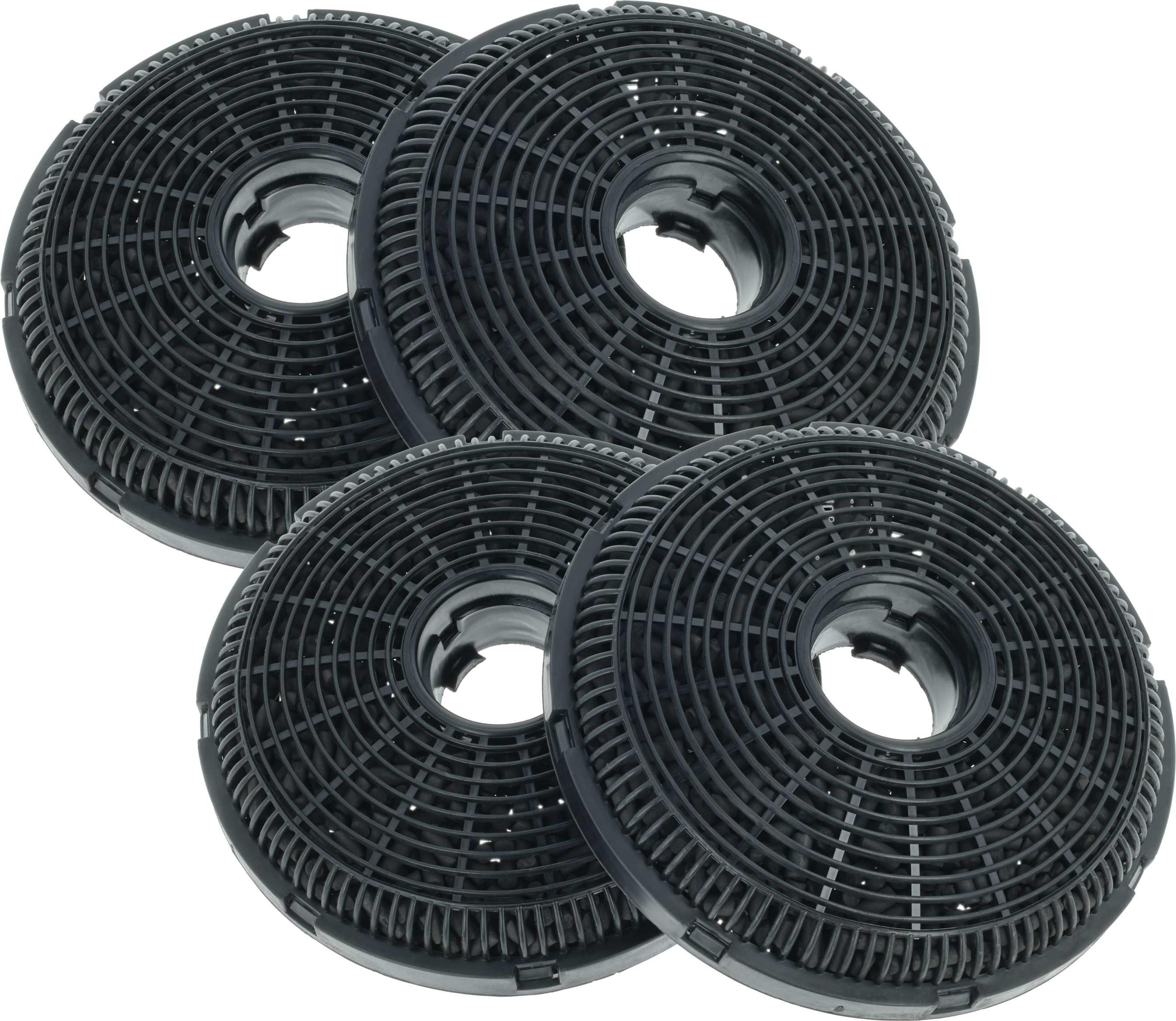 vhbw 4x Aktivkohlefilter kompatibel mit Grundig GDSP 5460BC, 5470, 2460BC Dunstabzugshaube 182857576-10