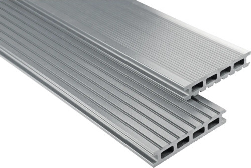 Konsta WPC Terrassendiele Primera Hohlkammerprofil grau glatt 3500 x 145 x 26 mm 56303