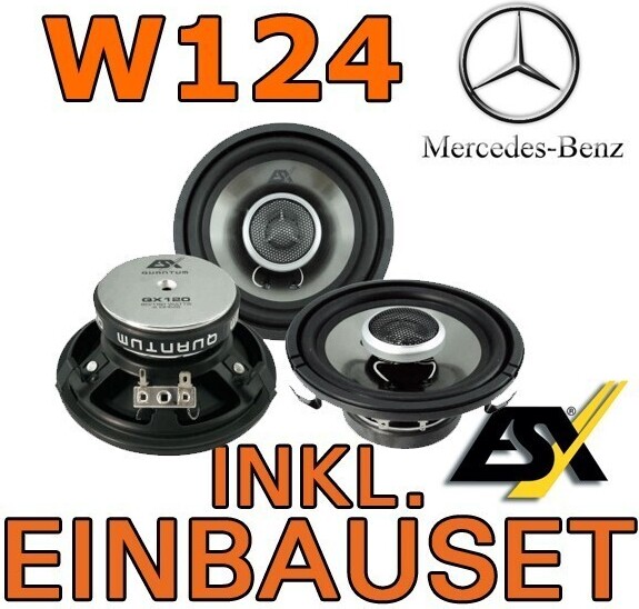 Lautsprecher ESX Heck für Mercedes W124 E-Klasse JUST SOUND best choice for caraudio QX120_W124H