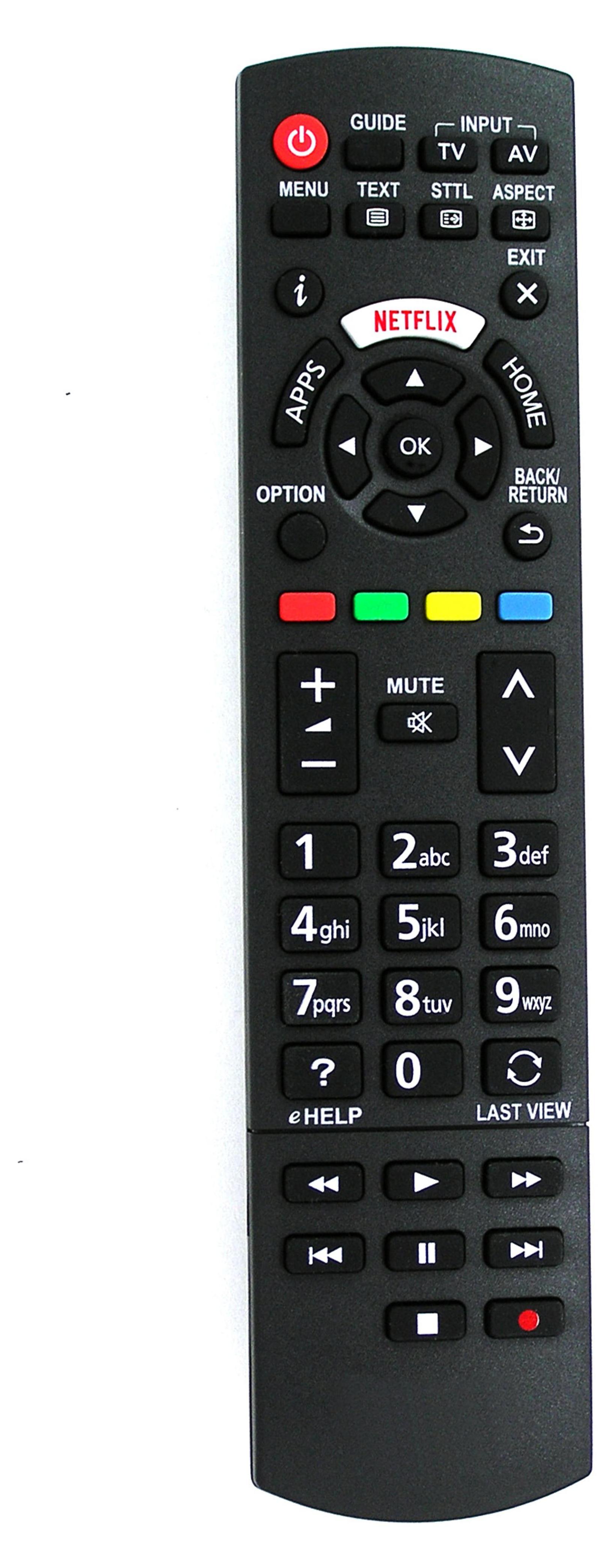 Alltro Ersatz Fernbedienung für Panasonic TV | TX-49FX600E | TX-49FX603E | TX-49FX623E Fernseher Remote Control RM-L1268
