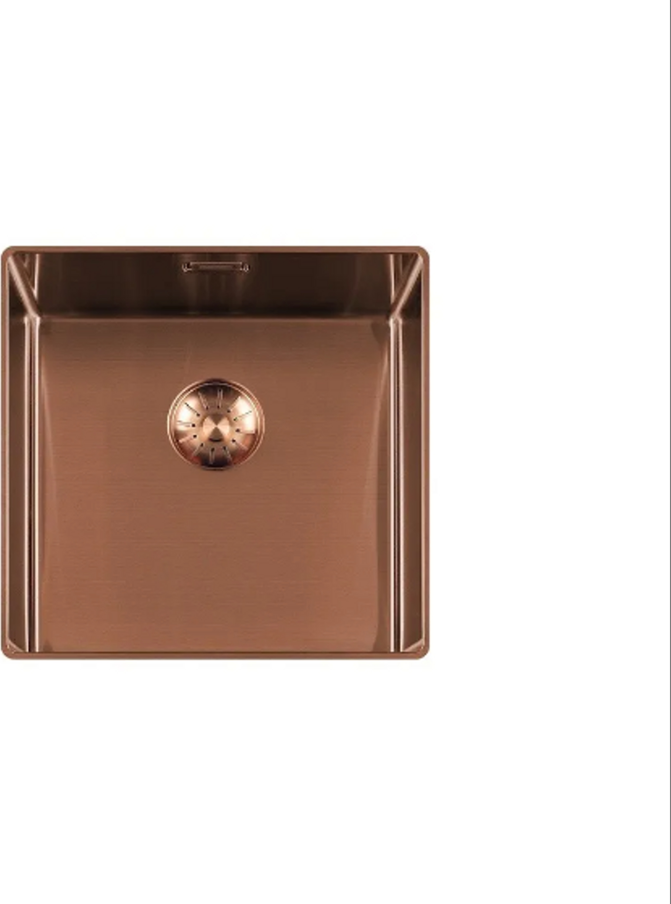 Togo 40SL1016-Copper Edelstahl Luxusspüle mit schmalem Rand