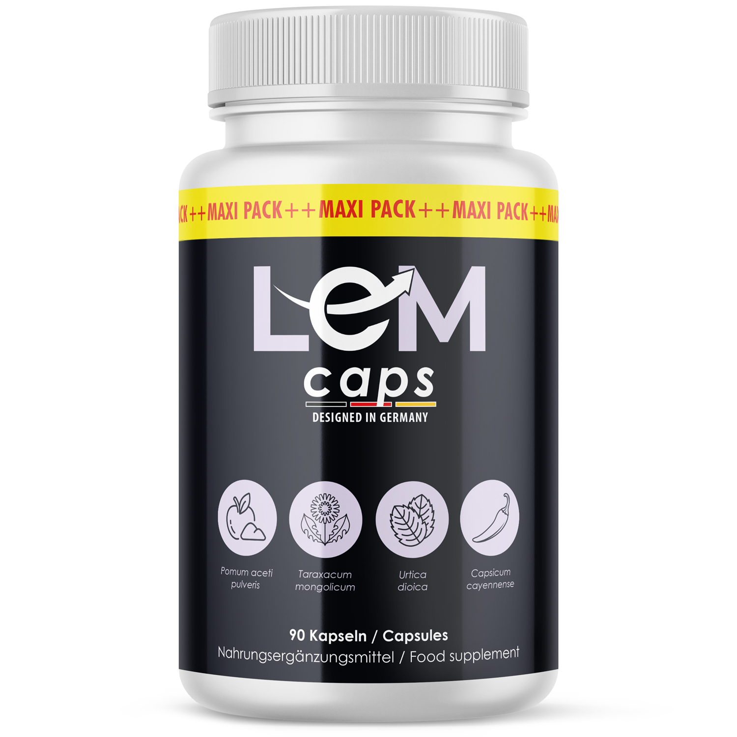 Glory Products OÜ Lean Caps - mit hochwertigen Inhaltsstoffen - 90 Kapseln pro Dose