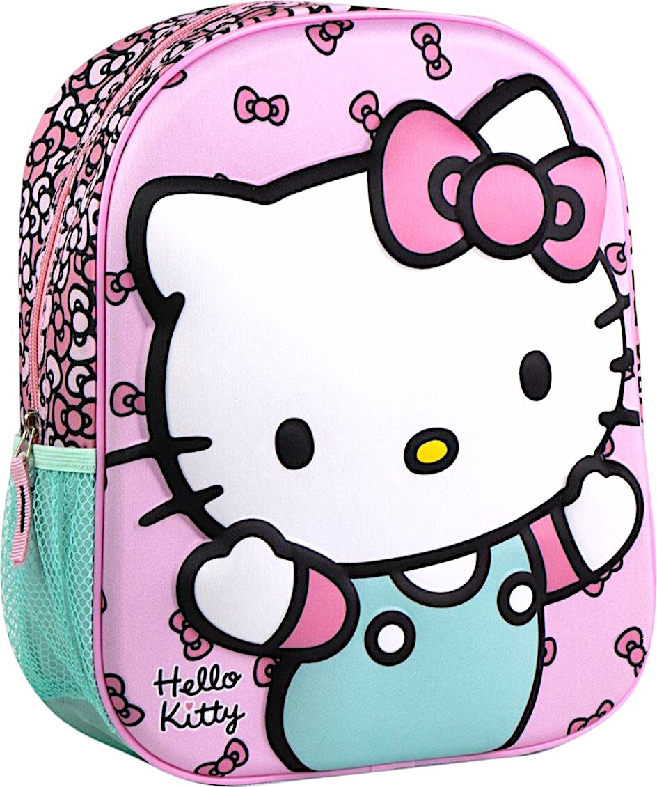 Cerda Rucksack Hello Kitty 3D - Mädchen Kindergartenrucksack 31x25x10 cm