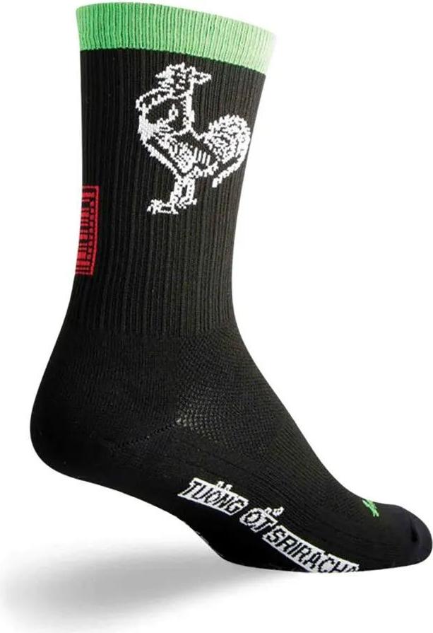 Sockguy Sgx 6´´ Sriracha Crew Socken Schwarz EU 43-48 Herren Schwarz EU 43-48 SG-SRIRACHA-L