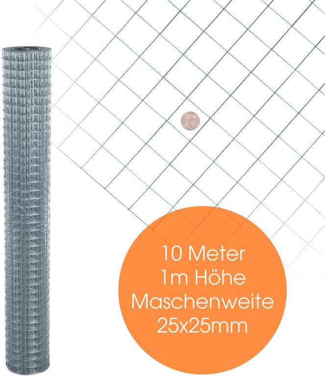 Volierendraht | Verzinkt | Maschenweite: 12,7 mm Volierendraht | Verzinkt | Maschenweite: 12,7 mm