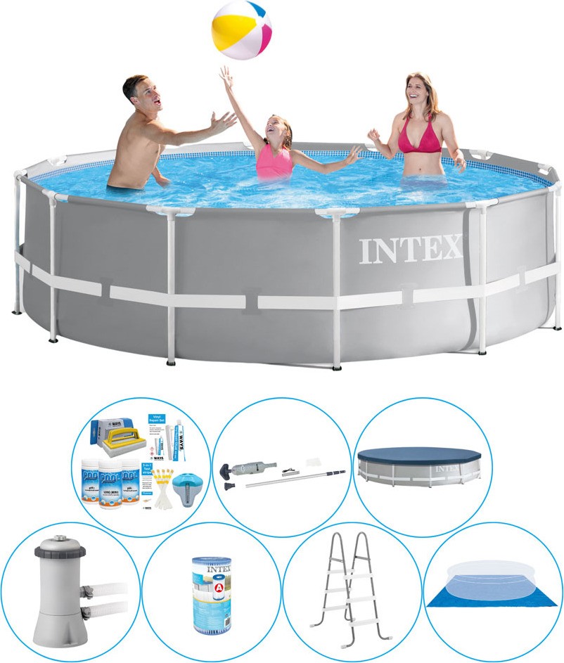 Bazén vrátane príslušenstva - Intex Prism Frame Round 366x99 cm