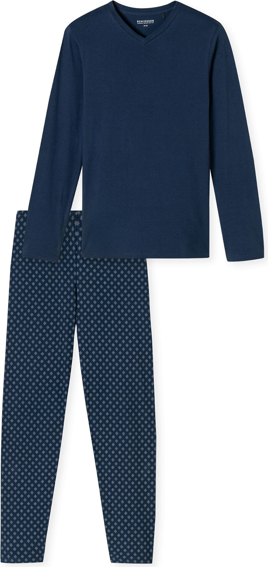 Schiesser SET - Pyjama - Blau Gemustert/bleu