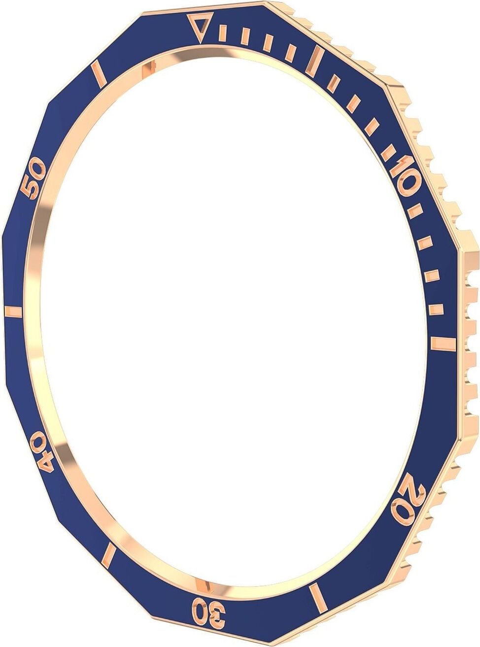Pre Samsung Galaxy Watch 6 Classic 43mm krúžok s rámčekom Blue / Rose Gold