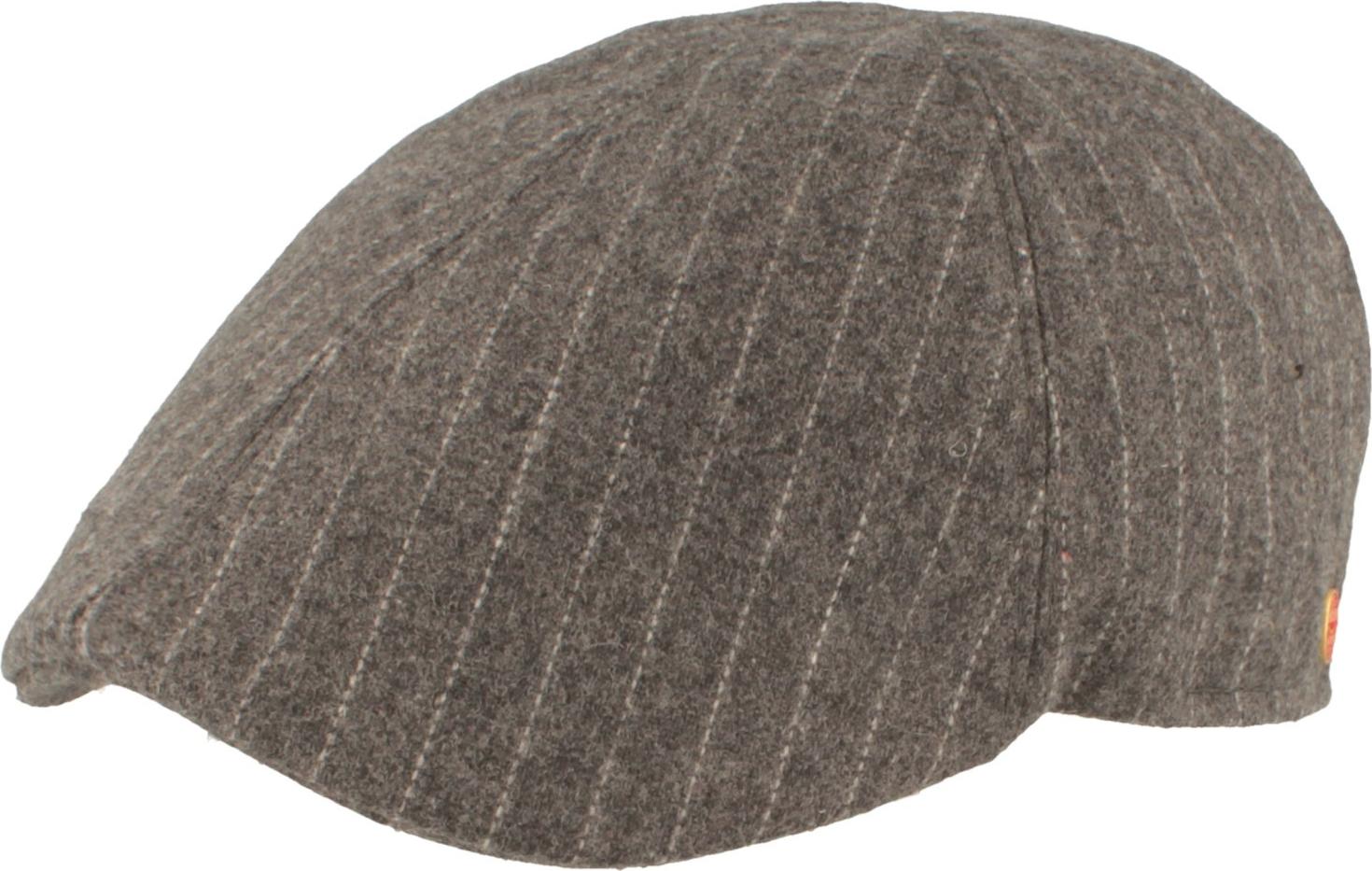 Mayser Duck Cap Paddy mit Nadelstreifen Muster Mays-Paddy-1335811-2002 stein/h´grau-56/M
