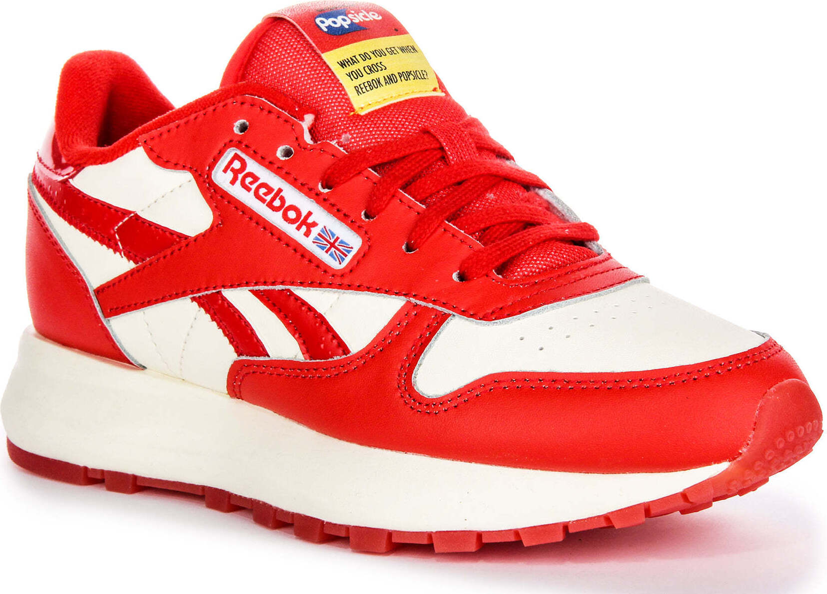Reebok Classic Leather X Popsicle in Weiß Rot für Damen – 3.5 UK - 36 EU - 6 US / White Red