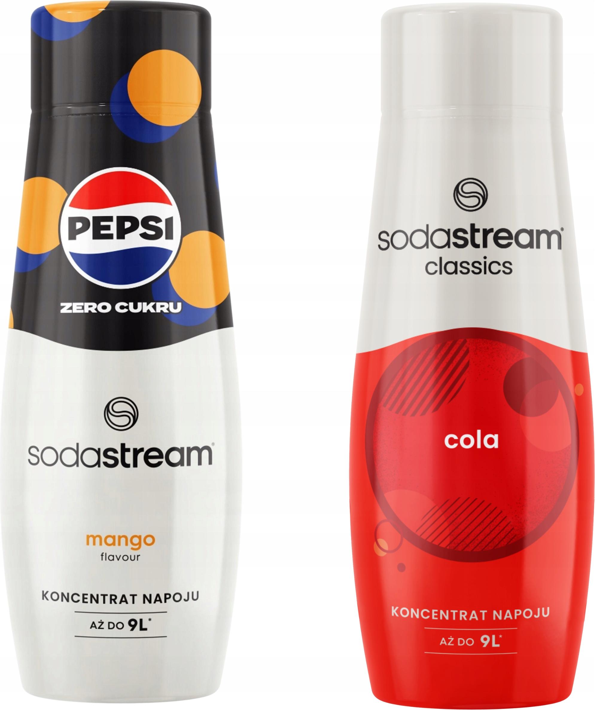 sada 2 koncentrátov a sirupov do vody. Sodastream Pepsi MAX Mango + Cola