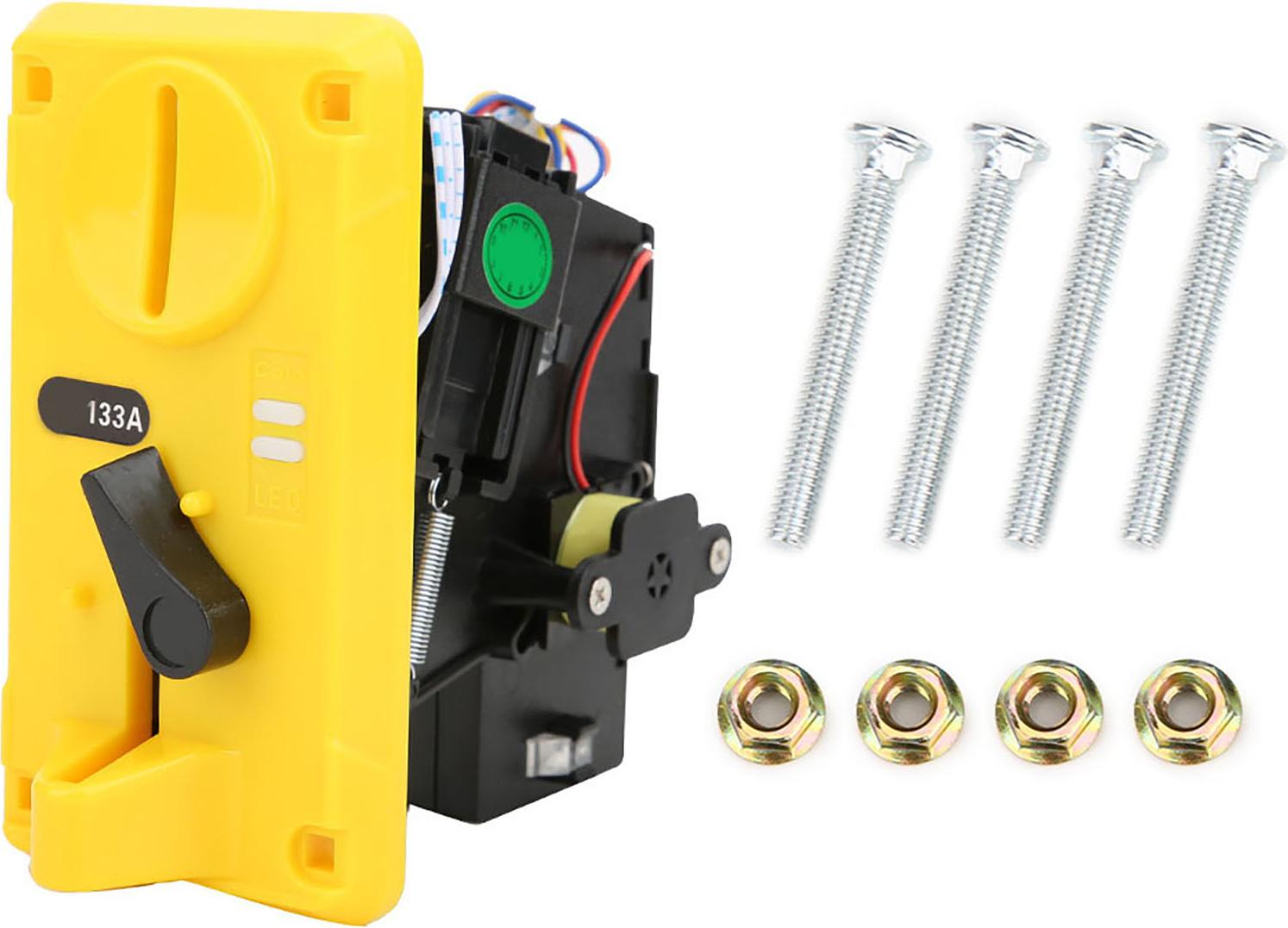 Gistuch Vergleichende Münzprüfer-CPU mit LED-Licht-Klappabdeckung für Spielautomaten, Gelb