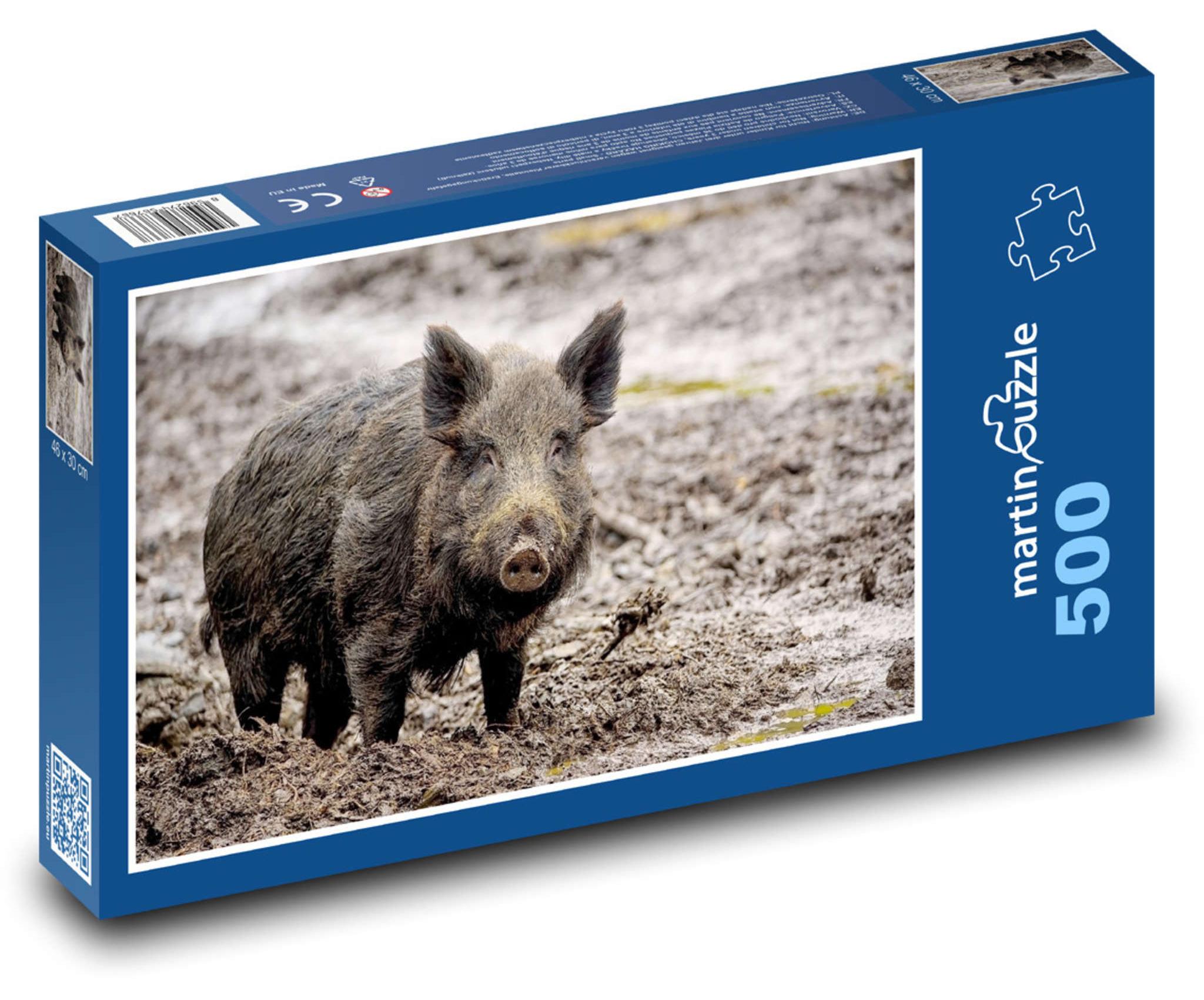 MCprint martinpuzzle - Puzzle 500 Teile - Wildschwein - Wildschwein, Wildschwein