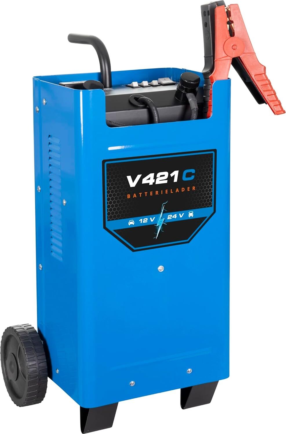 ELMAG MULTICHARGER 20300 – Automatisches Batterieladegerät 12V, Max. 10A, Für Ca/Ca, WET, GEL & AGM, Inkl. Polklemmen & Øsen