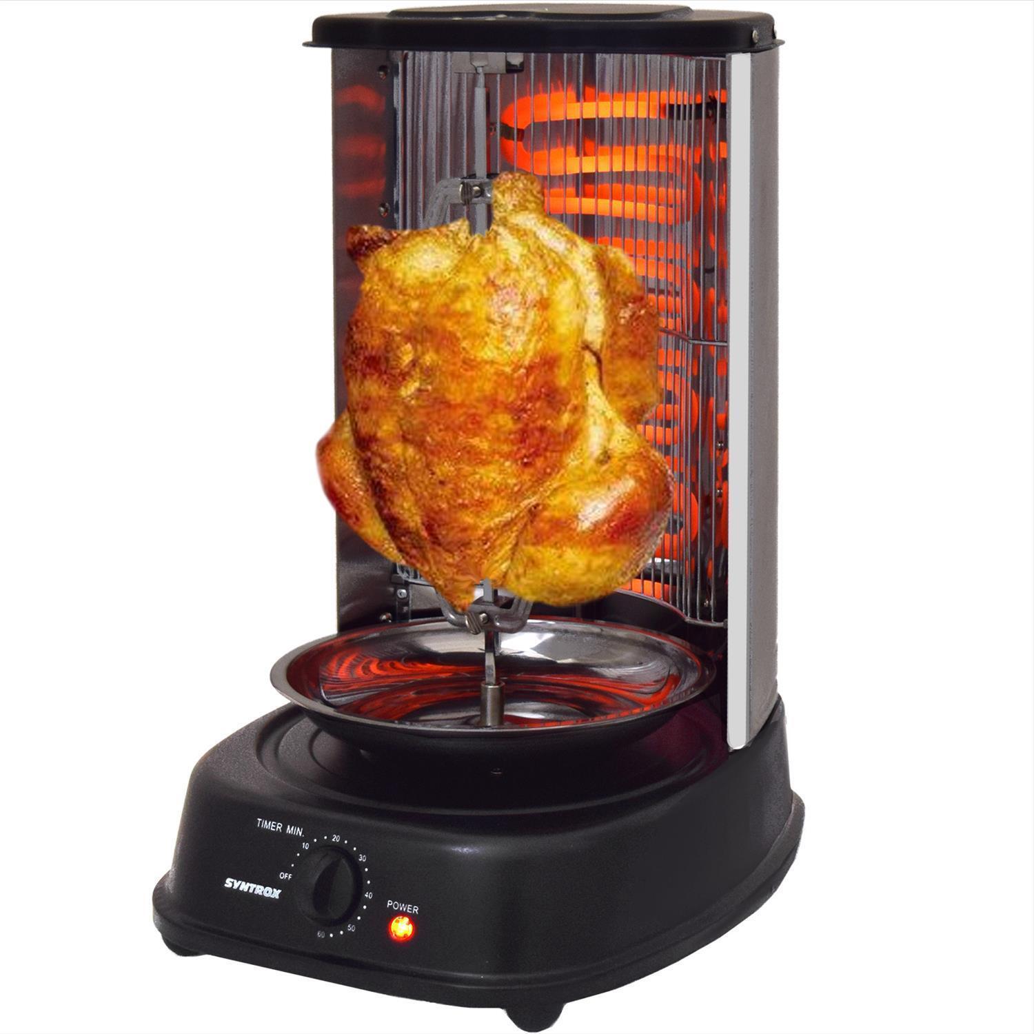 Gril na šašlík Plumos | Rotisserie | Gril na kurčatá | Gril na gyros | Gril na kebab A-grade S príslušenstvom