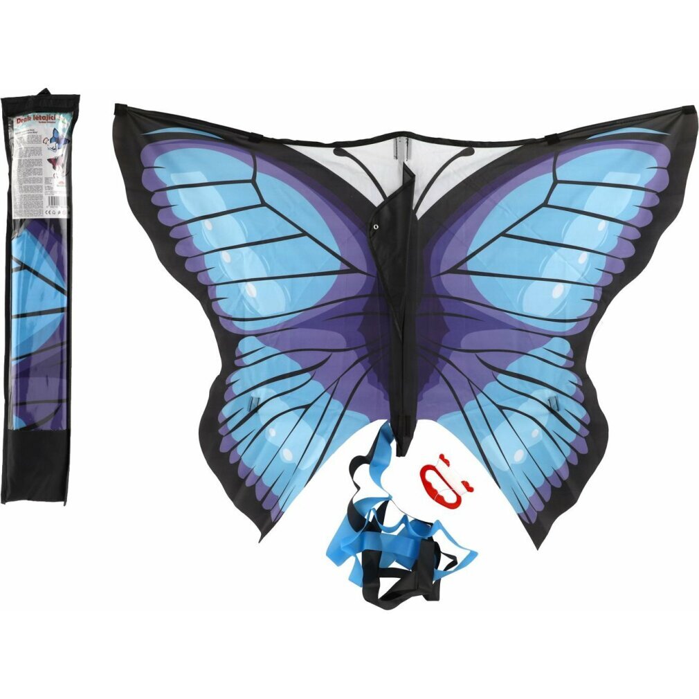 Cerf-Volant Dragon Papillon – Envergure 150 Cm, Avec 500 M De Ficelle, Violet
