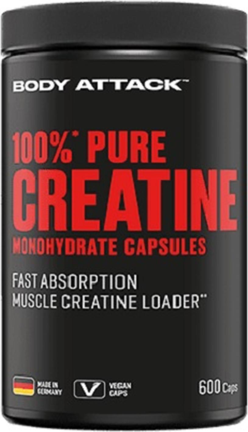 Body Attack Sports Nutrition Body Attack 100% Pure Creatine (600 Kapseln) 530027