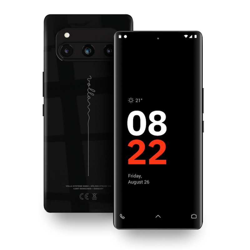 Volla Phone Quintus Android Smartphone mit Volla OS in schwarz 3396