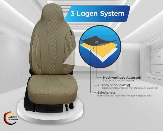 OEM Autositzbezüge beige, Set von 2, für Fahrer und Beifahrer 2026
