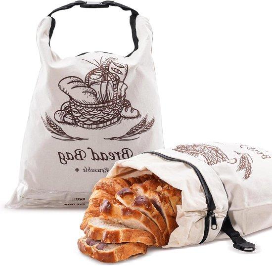 OEM Biologische broodzakken - Set van 2 stukken aus biologischem Material für Selbstgebackenes Brot in der Küche. 2026