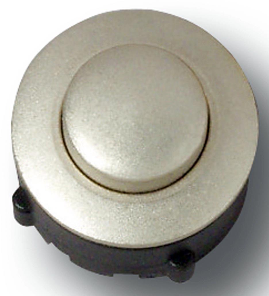Heidemann Klingelplatte Klingel Klingeltaster Aufputz Funksender Auswahl Klingeltaster Messing, Vernickelt, 20 mm 193102287