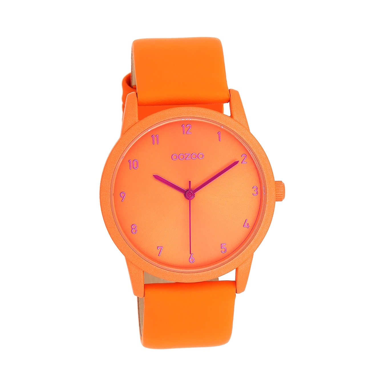 Oozoo Dámske náramkové hodinky Analog Leder oranžová D2UOC11171